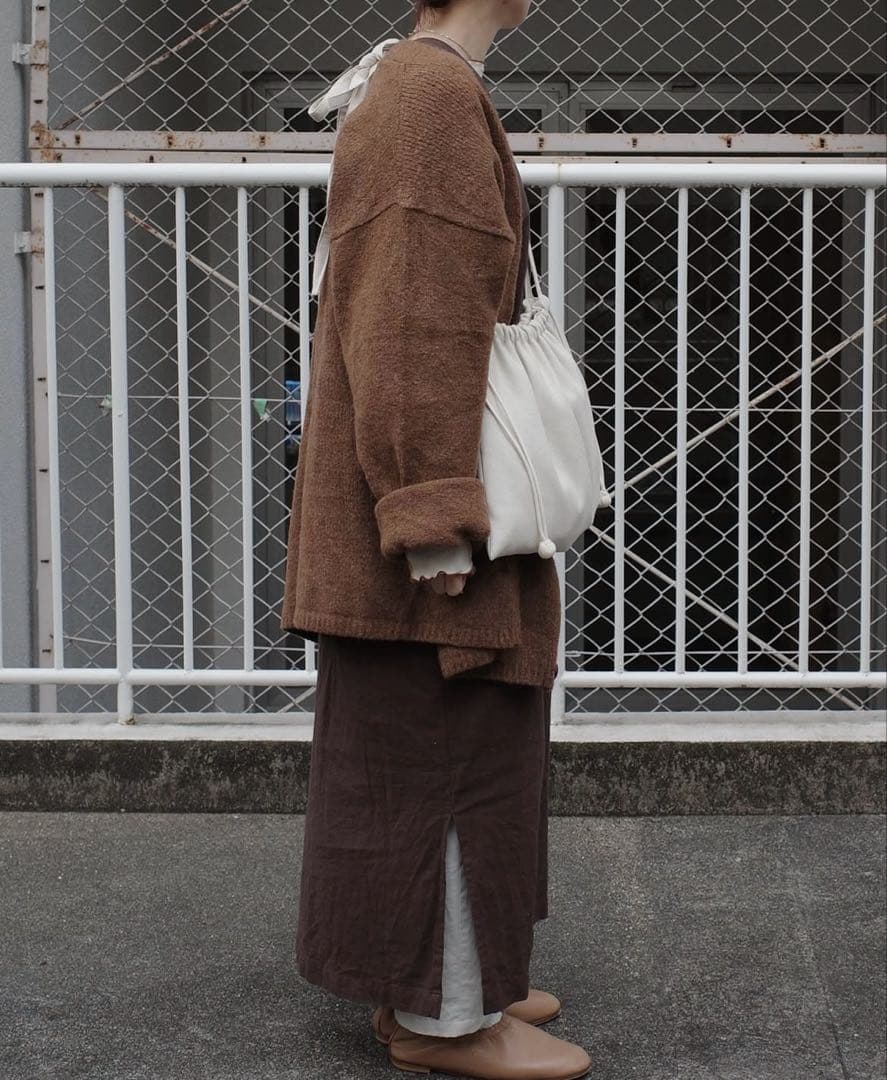 【新品】kinaさんponponbag ribbon bag キナリ