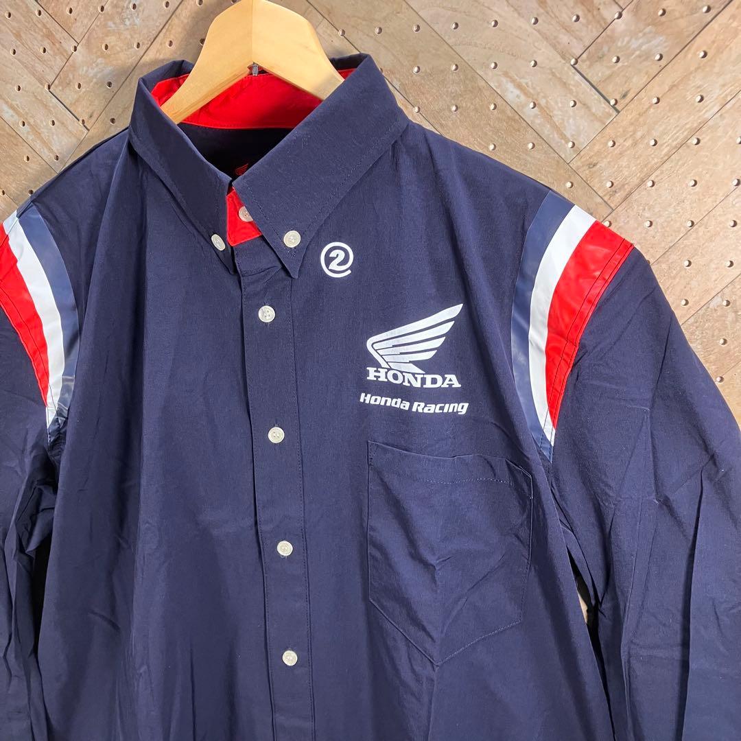 新品タグ付 HONDA×荒川 裾リブピットシャツ ナイロンジャケットLS 3L