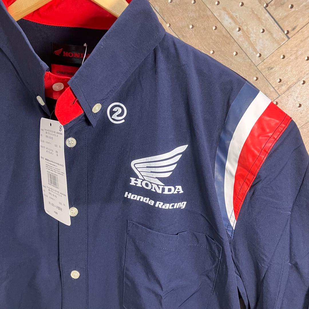 新品タグ付 HONDA×荒川 裾リブピットシャツ ナイロンジャケットLS 3L