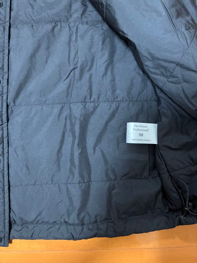 【未使用品】ENNOY PADDED NYLON COACH JACKET