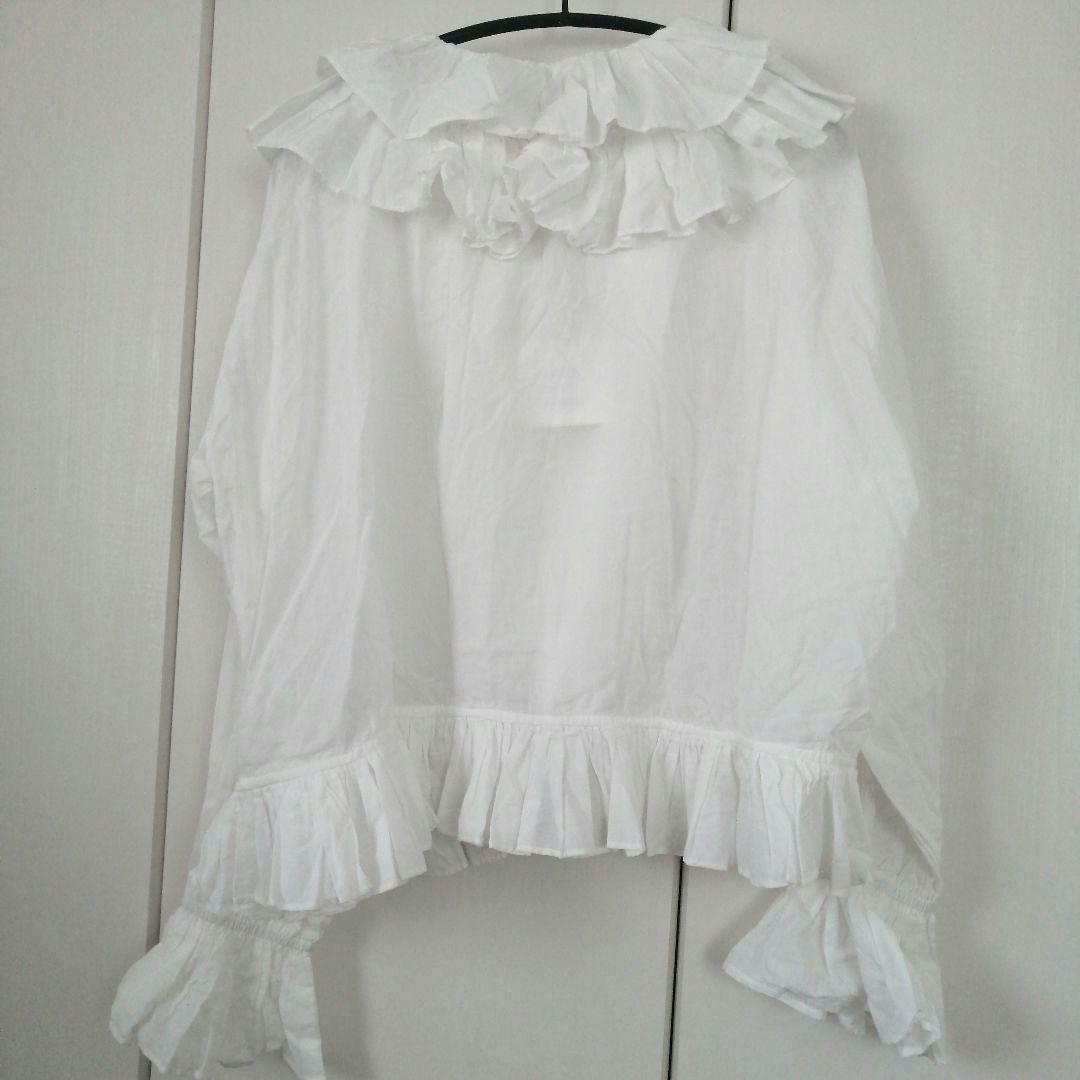 タグ付未使用　crinklecrinklecrinkle　フリルポンチョブラウス