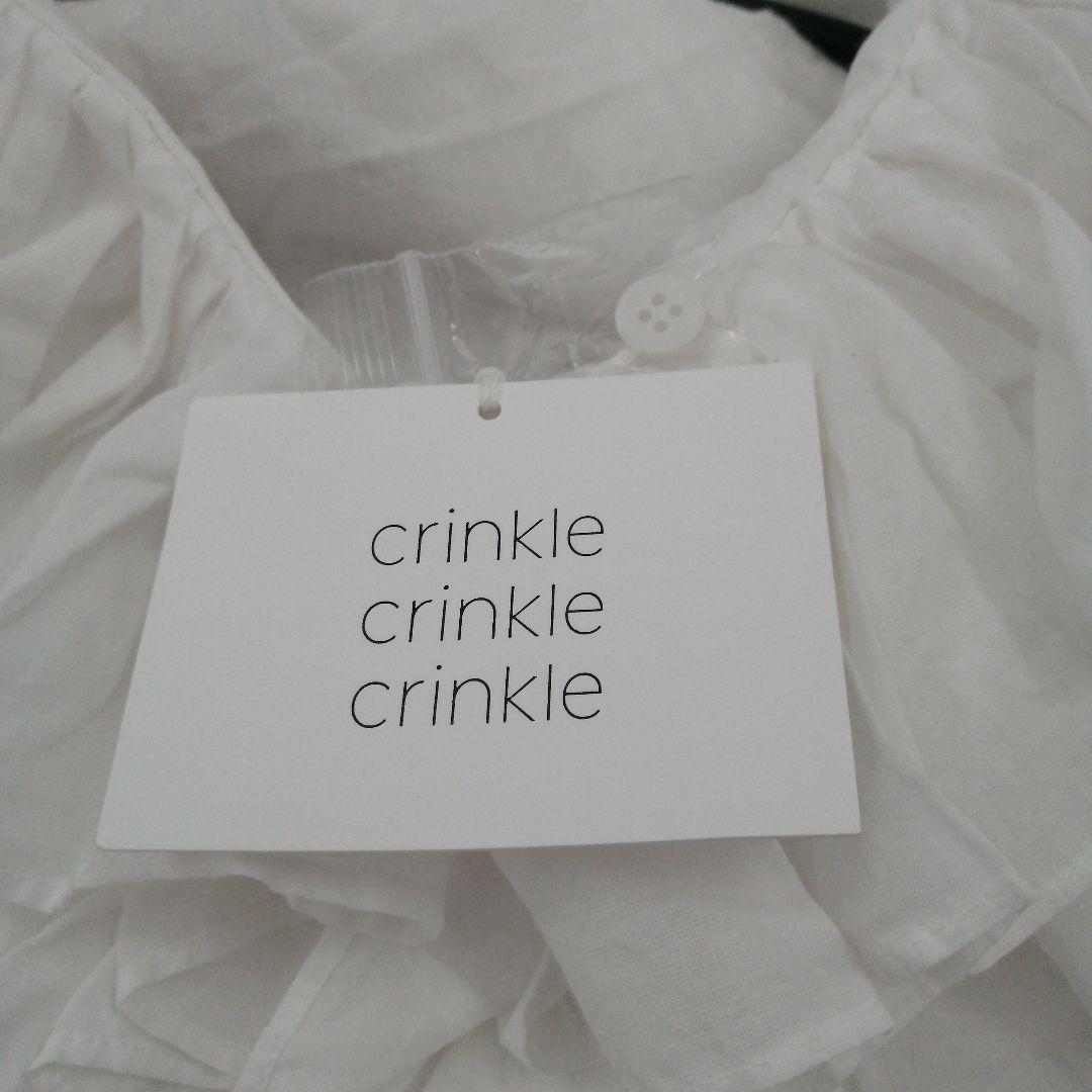 タグ付未使用　crinklecrinklecrinkle　フリルポンチョブラウス