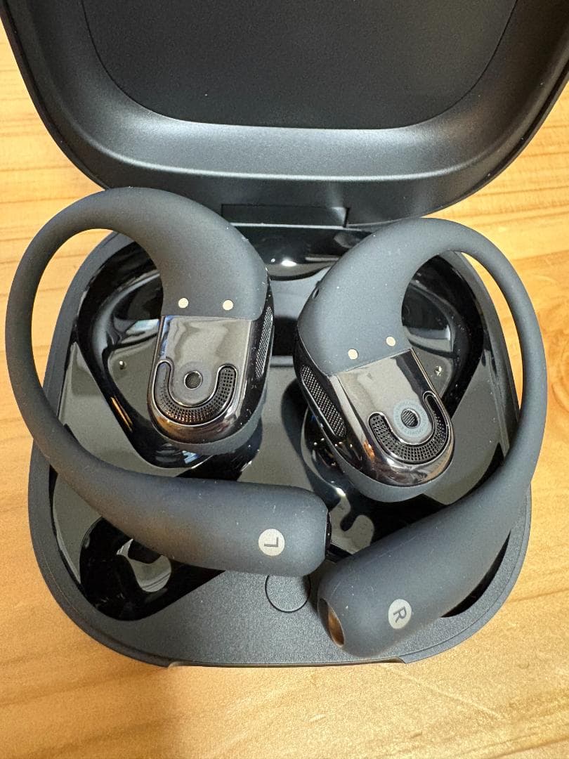 SHOKZ OpenFit2+ ワイヤレスイヤホン オープンイヤー ブラック