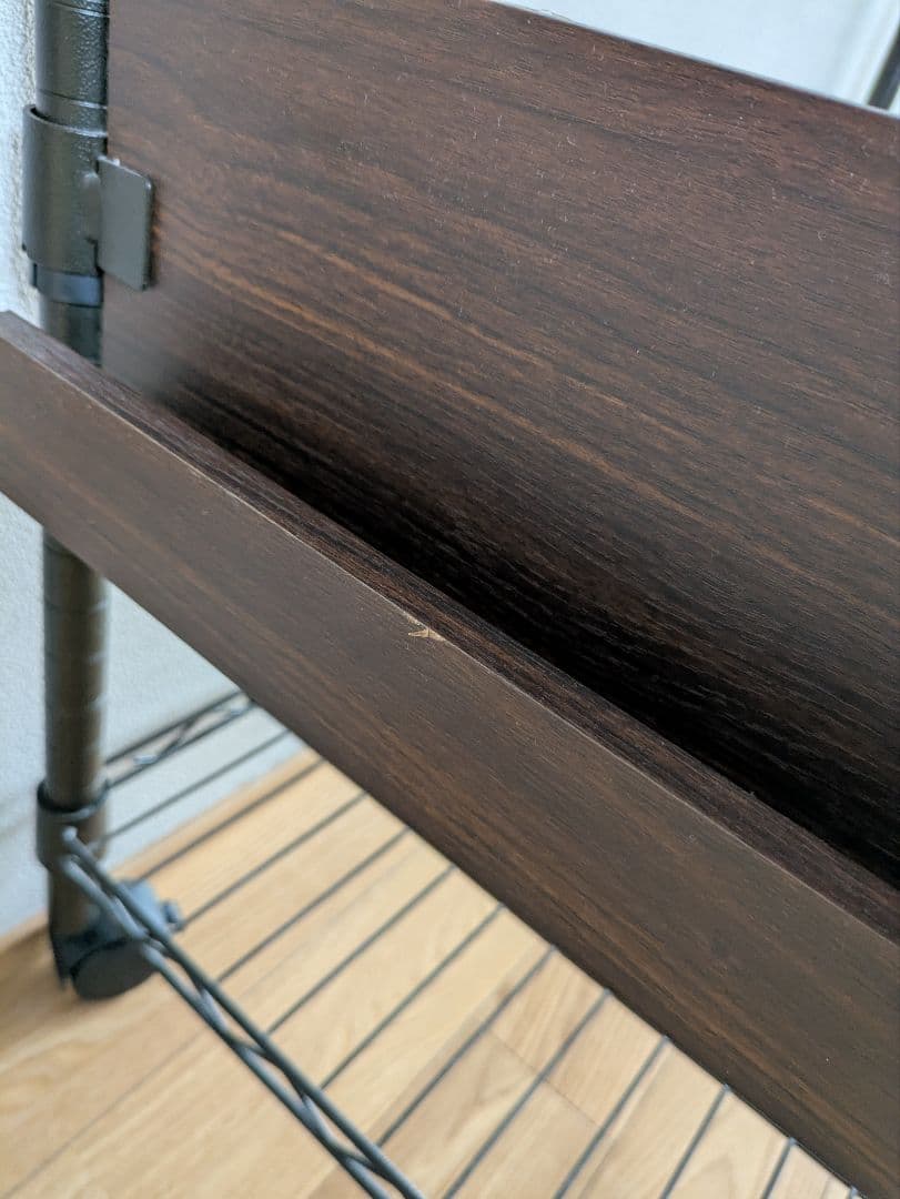 ドウシシャ　ルミネスノワールフリーラック　4段　ブラック　オプション3点付き