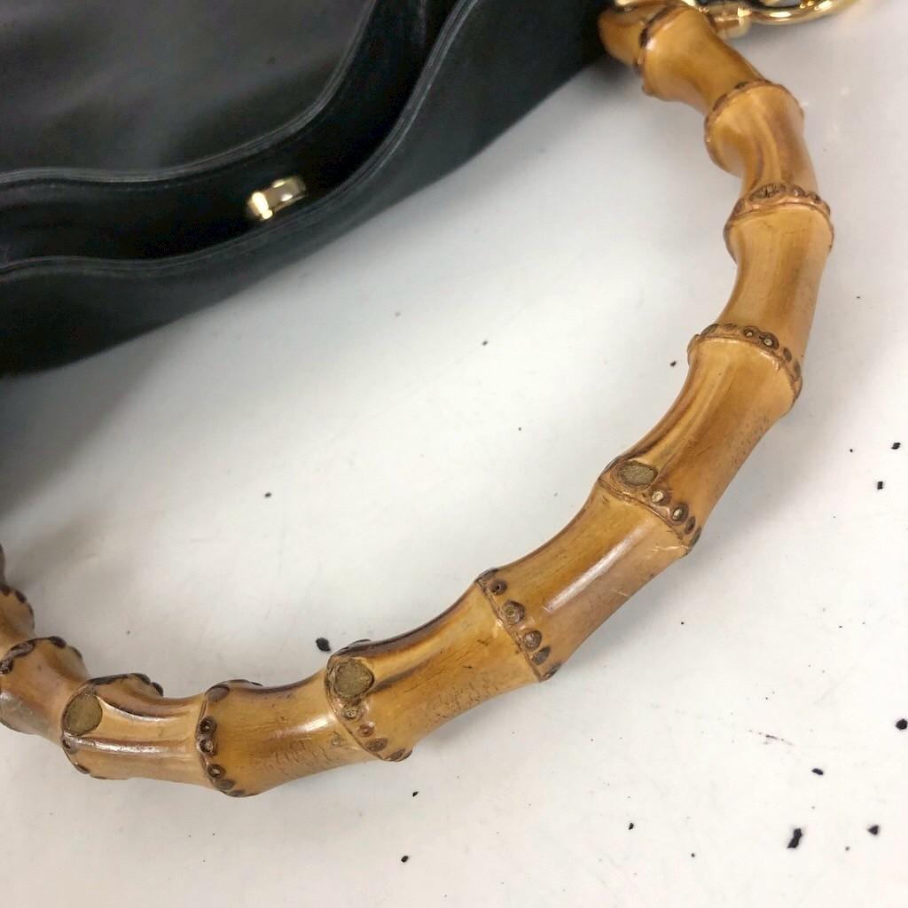 GUCCI グッチ バンブー ハンドバッグ ブラック レディース ブランド