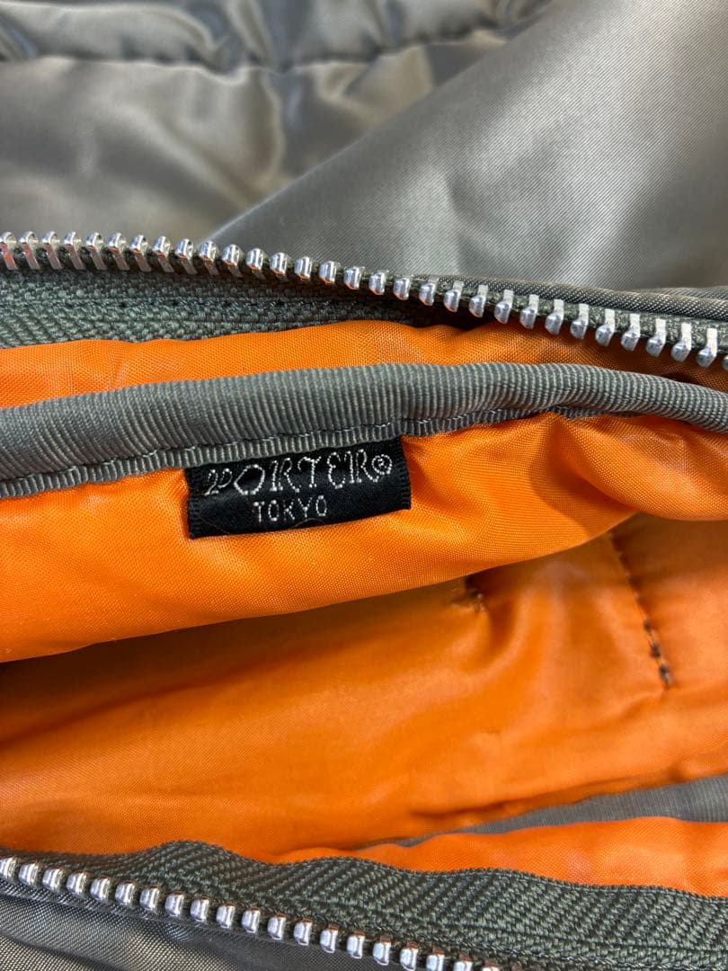[未使用級] PORTER　タンカー　２層　ショルダーバッグ　M　シルバーグレー