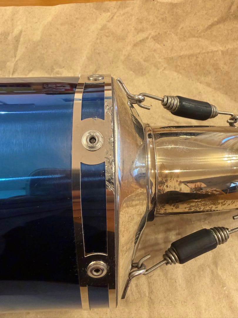 WR’S Ninja400 スリップオンマフラー　焼き色チタン