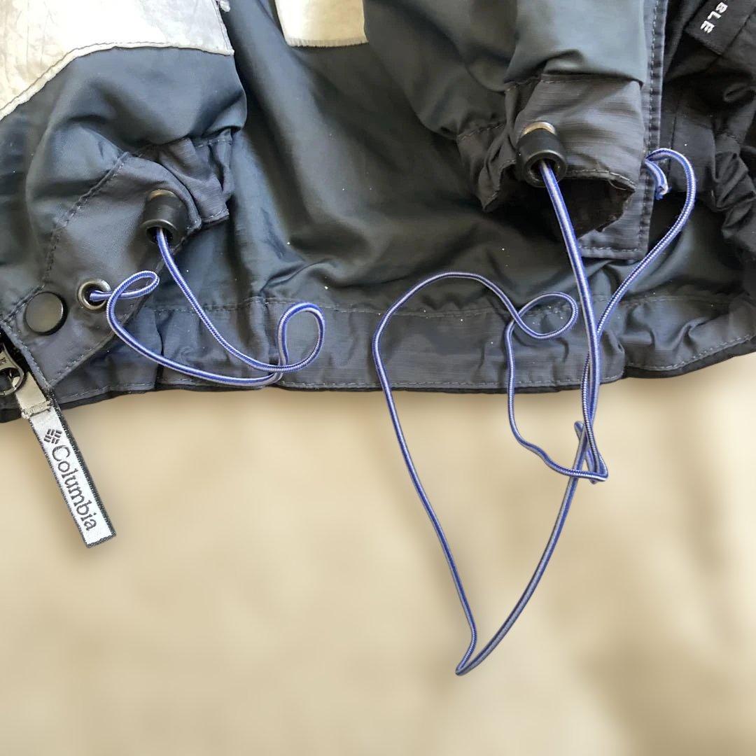 90s コロンビア ナイロンジャケット ドローコード ダブルジップ