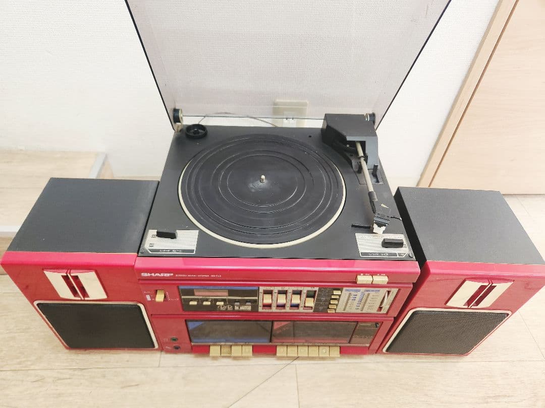 SHARPステレオミュージックシステムGS-TV3 レコードミニコンポラジカセ