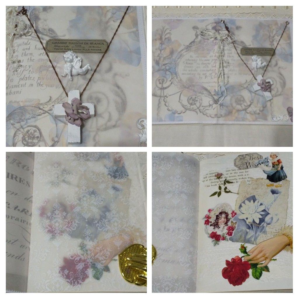 ジャンクジャーナル　シャビー　ビクトリアン　アンティーク　フラワー　天使