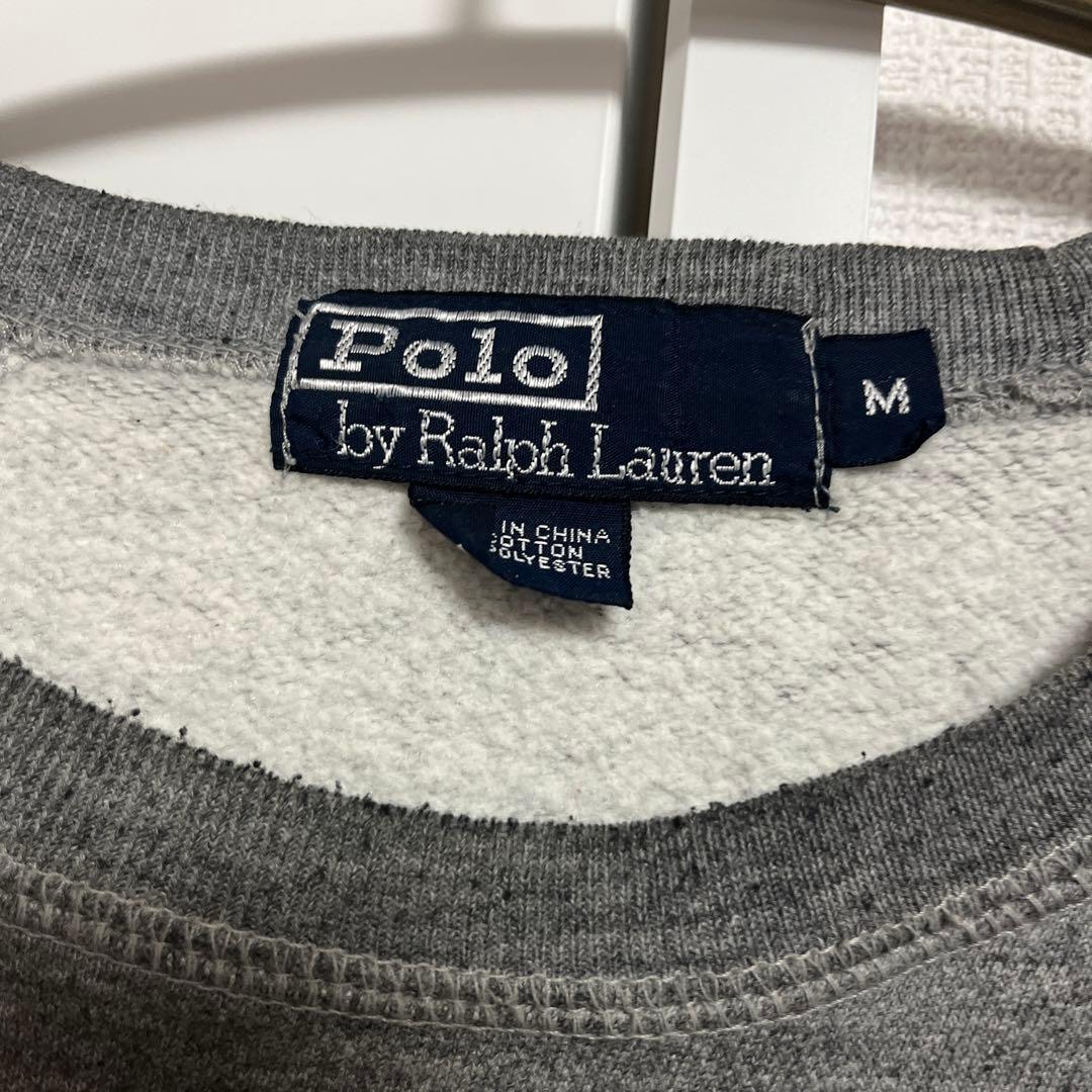 ち*い様 【希少】90s POLO ラルフローレン ポロベア スウェット M 霜