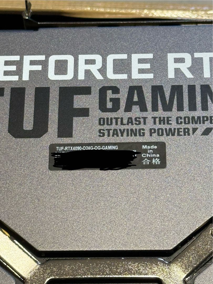 【動作未確認・ジャンク】ASUS TUF-RTX4090-24G