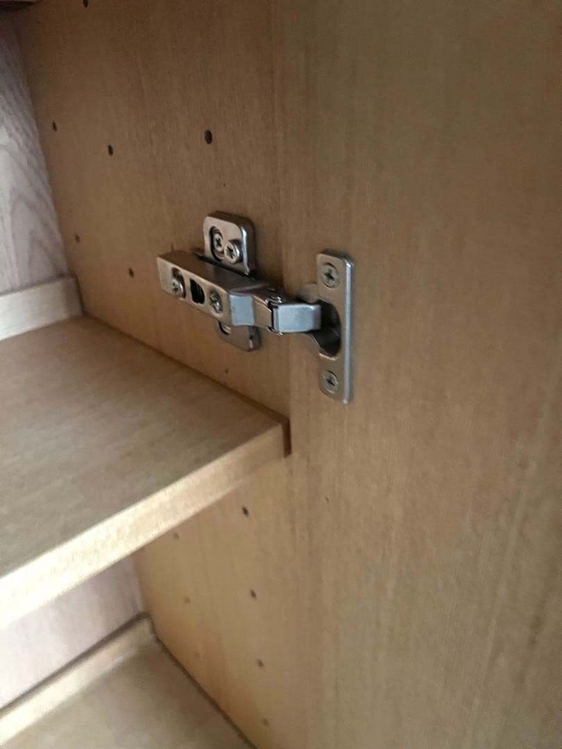 無印　木製ガラスキャビネット　廃盤品