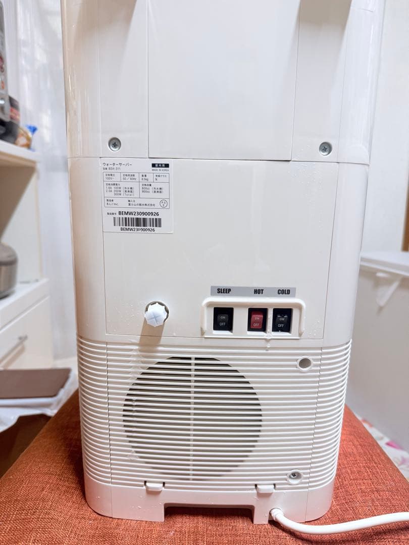 mini every ホワイト浄水器 カートリッジ４個付き