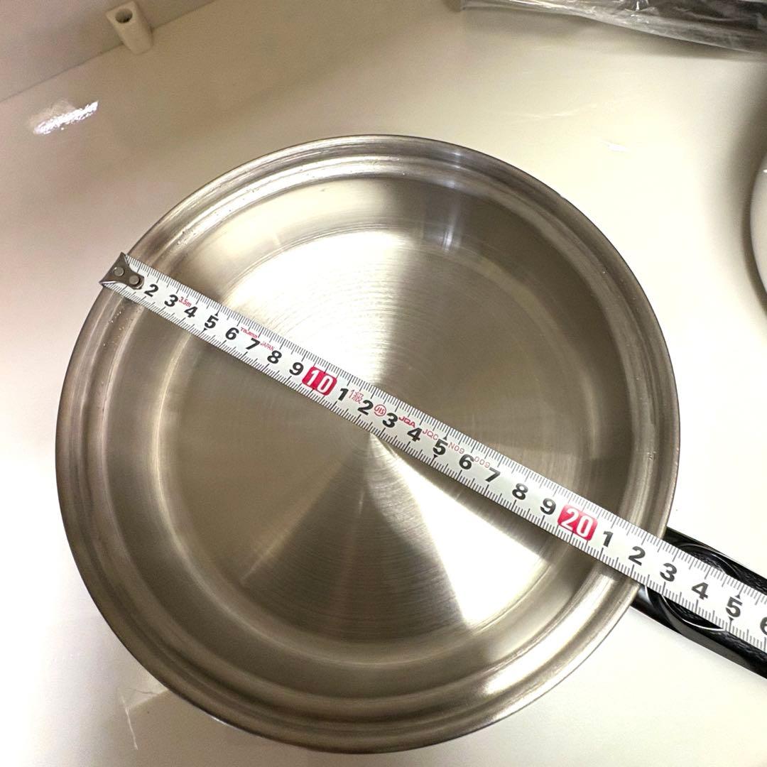 激安　EKCO ウルトライーズ・アンバサダー　小フライパン 3コート片手鍋　蓋付