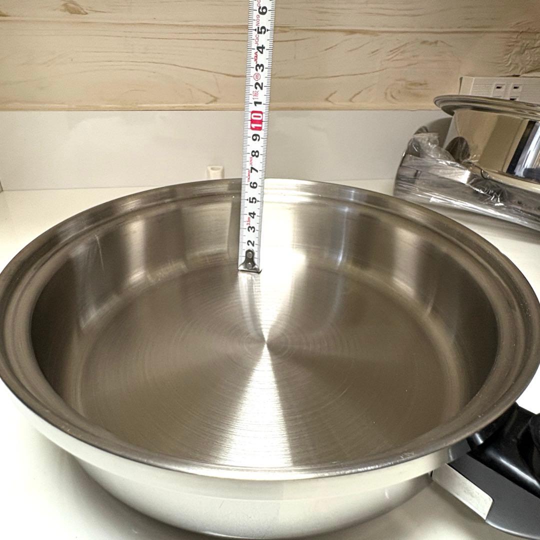 激安　EKCO ウルトライーズ・アンバサダー　小フライパン 3コート片手鍋　蓋付