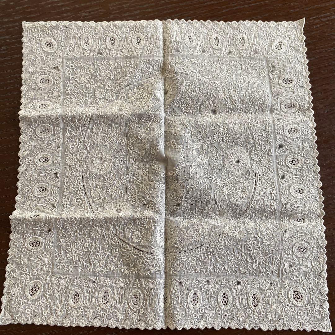 スワトウ 手刺繍 ハンカチ 汕頭