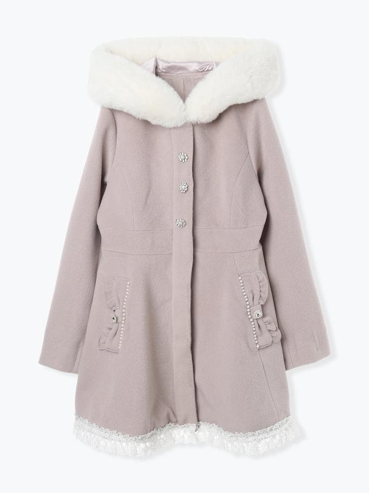 [NOEMIE]新品ケープフリルドーリーフレアコート