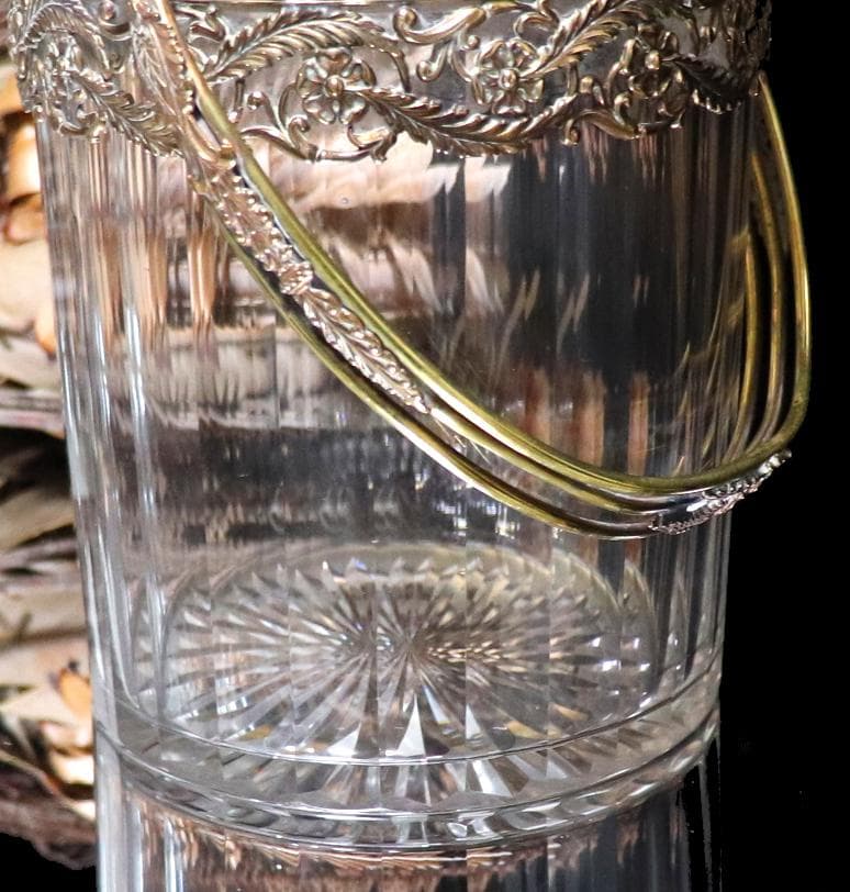 オールド・バカラ 1890年頃 極稀少 金装飾イーグル ビスケットジャー 1kg