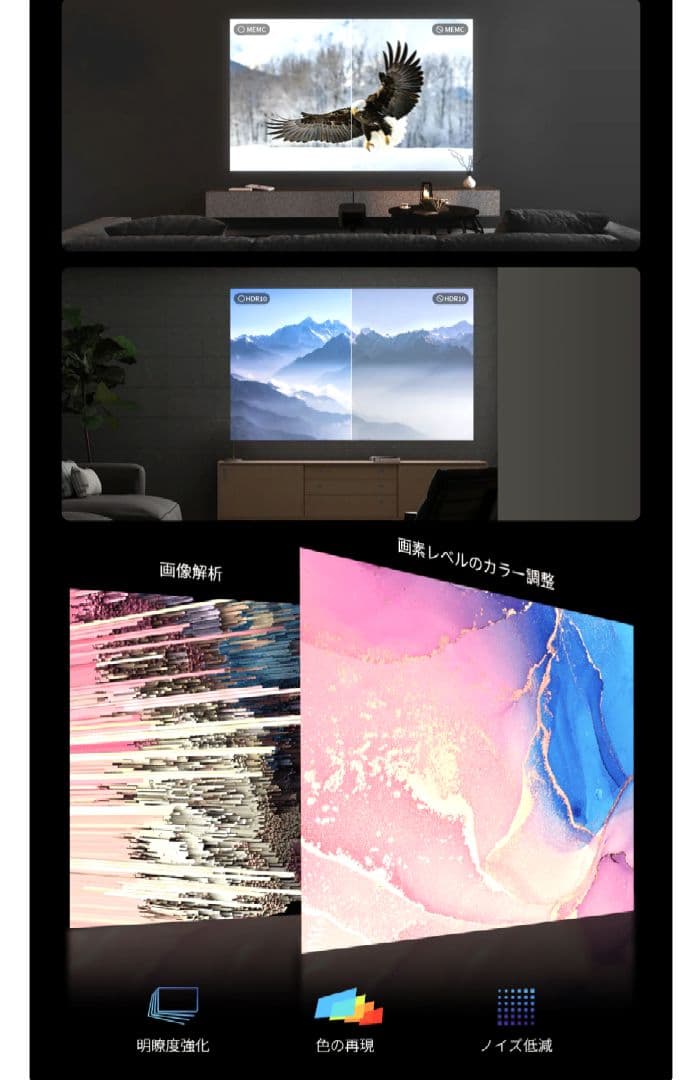 A*S様 XGIMI HORIZON Pro 高性能 4K プロジェクター 即日