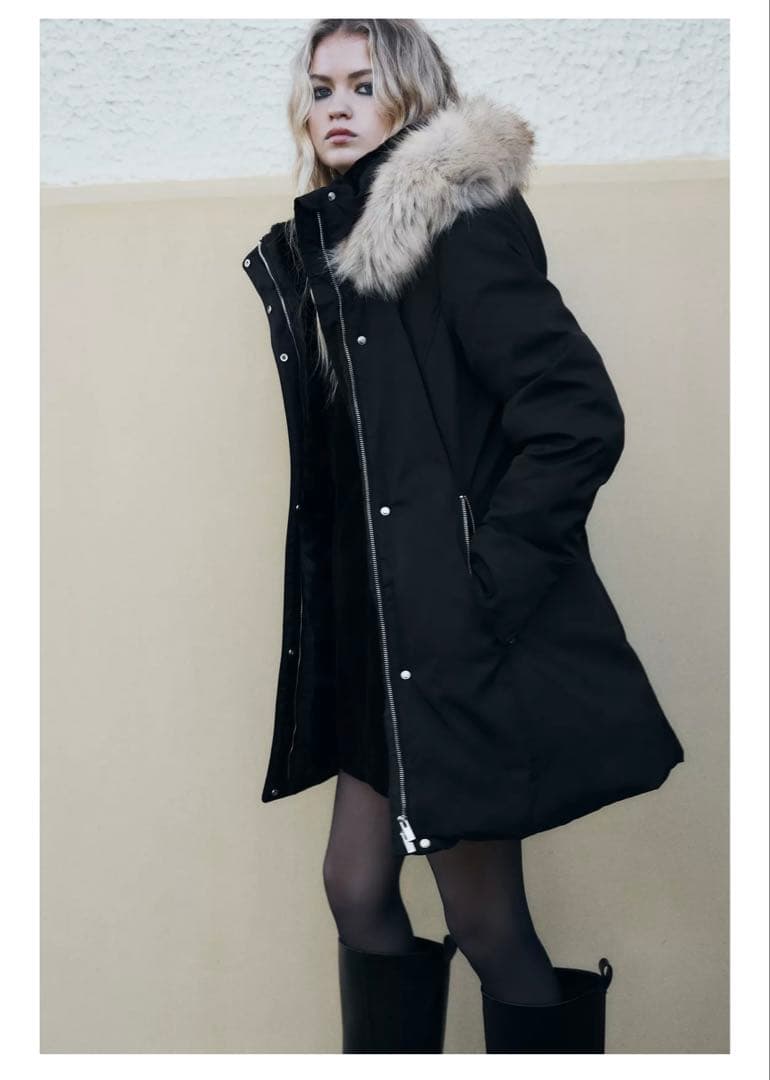 ZARA 新品 ウォーター＆ウインドプロテクトアノラック Ｌサイズ　ザラ