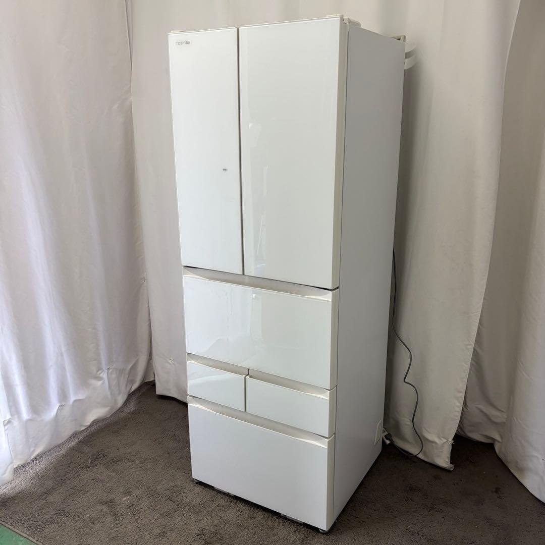 144　東芝　冷蔵庫　400ℓ〜500ℓ　綺麗　フレンチドア　白　設置無料　安い