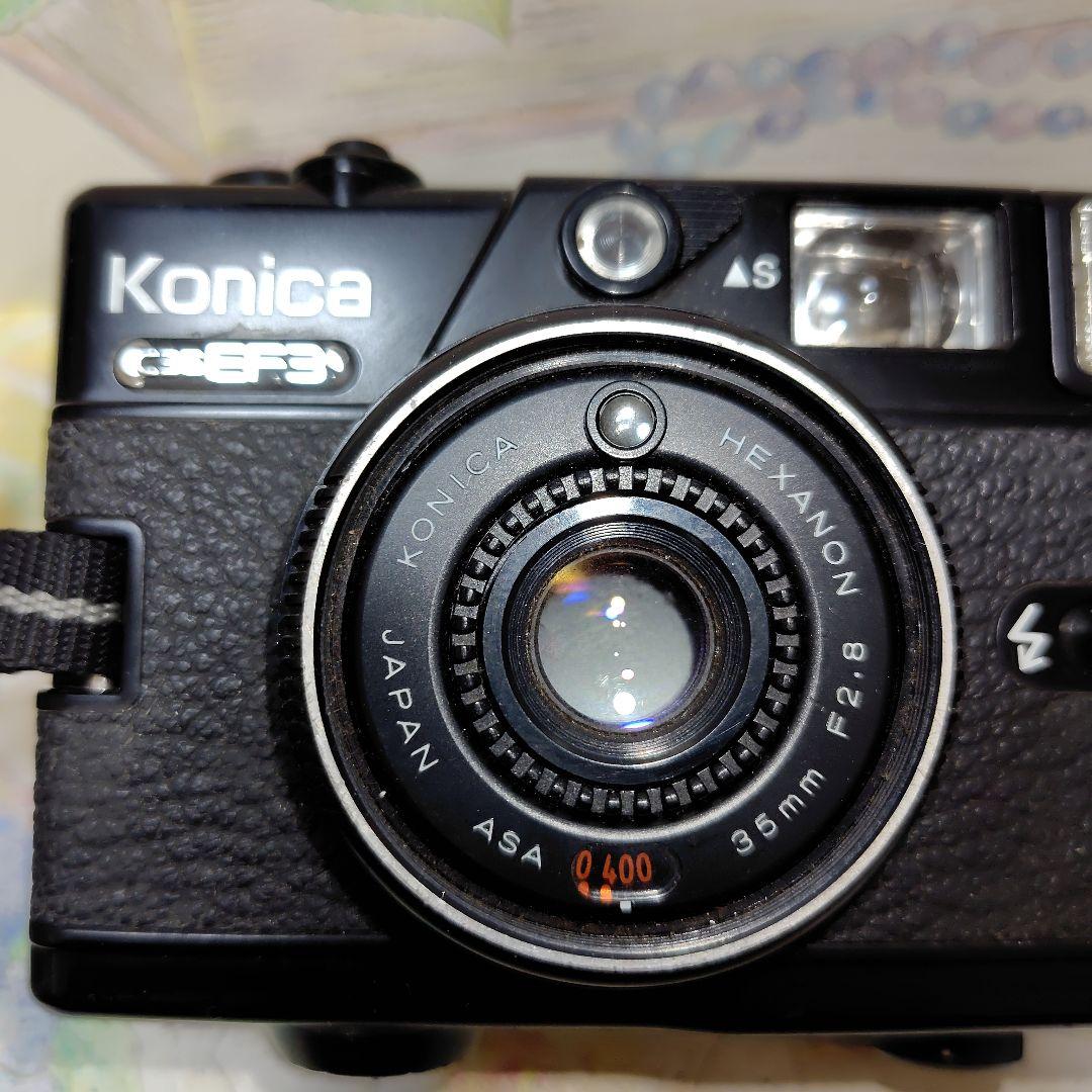 ☆☆良品❕全動作確認済☆☆ KONICA C35 EF3 　ブラック