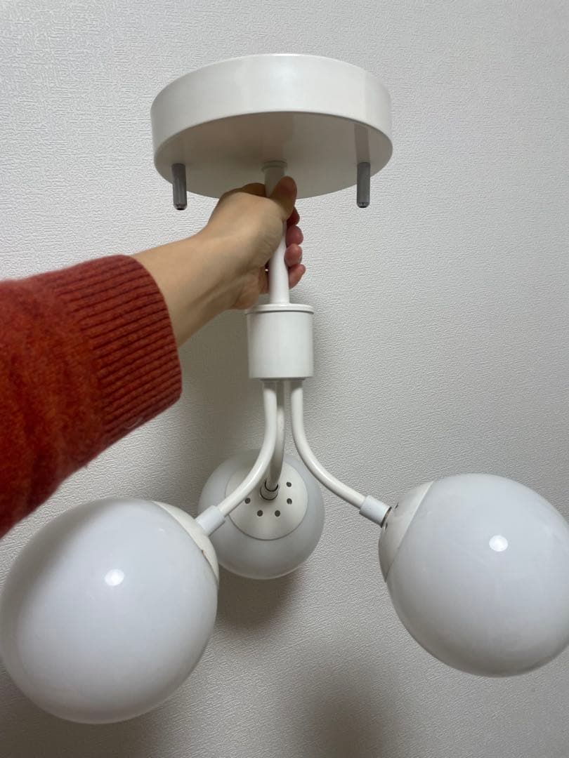 ビンテージ- US MODERN LIGHT シーリングライト 3球 ホワイト