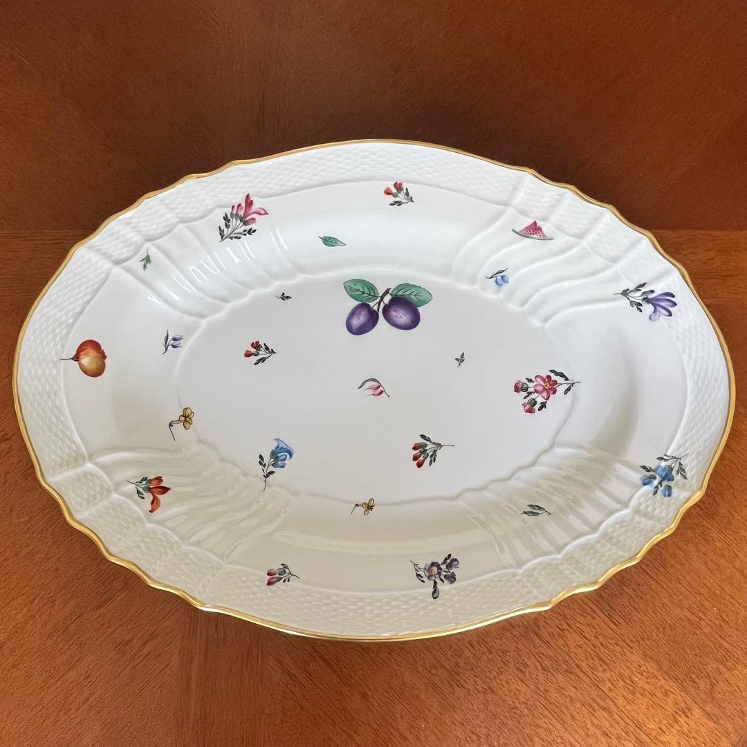 【希少品】リチャードジノリ★ベッキオペルージャ★豪華なラージオーバルプレート