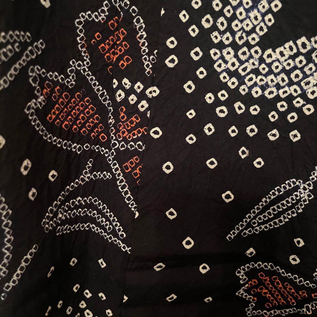 専用　有松鳴海絞り 黒　極美品