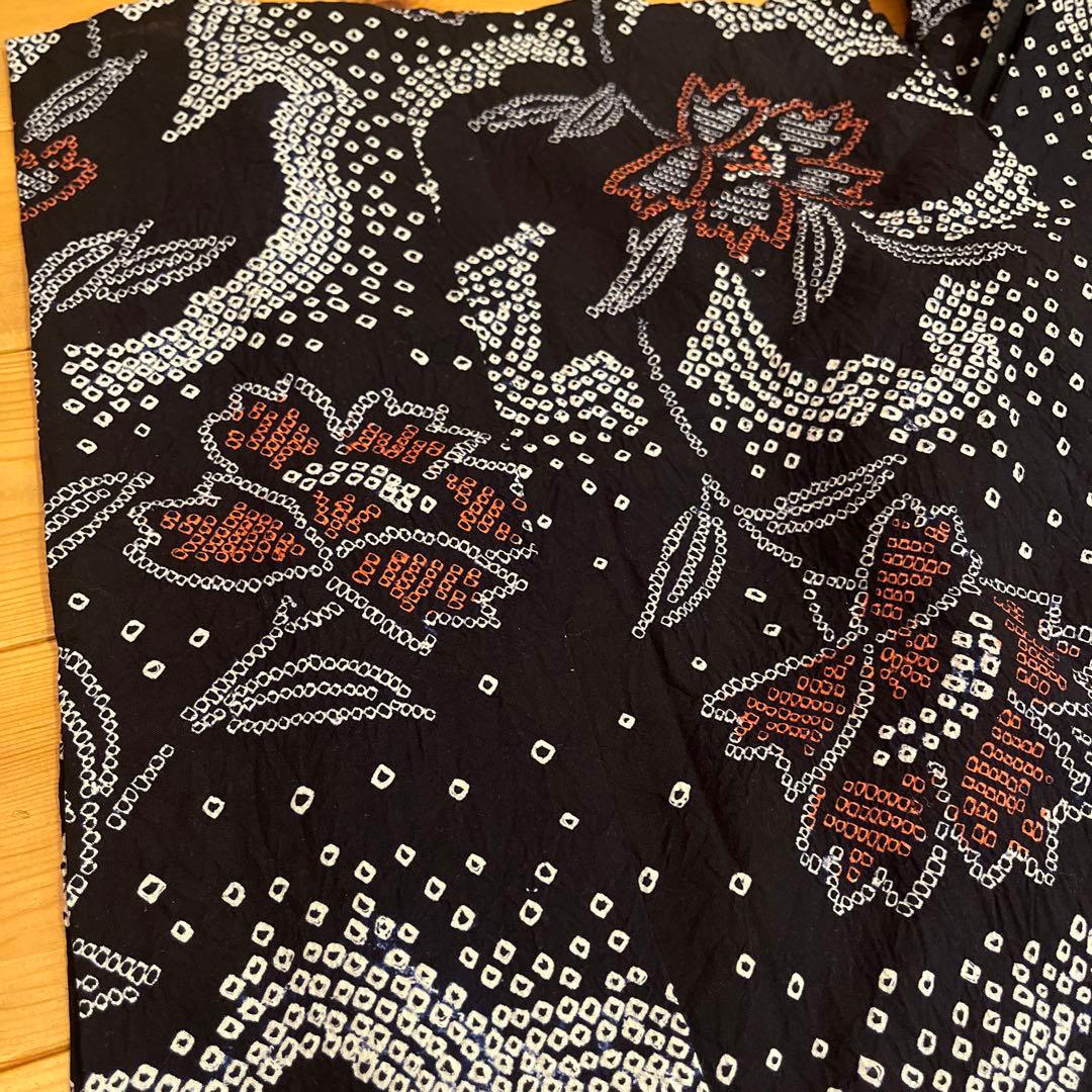 専用　有松鳴海絞り 黒　極美品