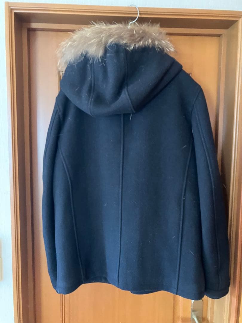 vanson ファー付きダッフルコート 黒