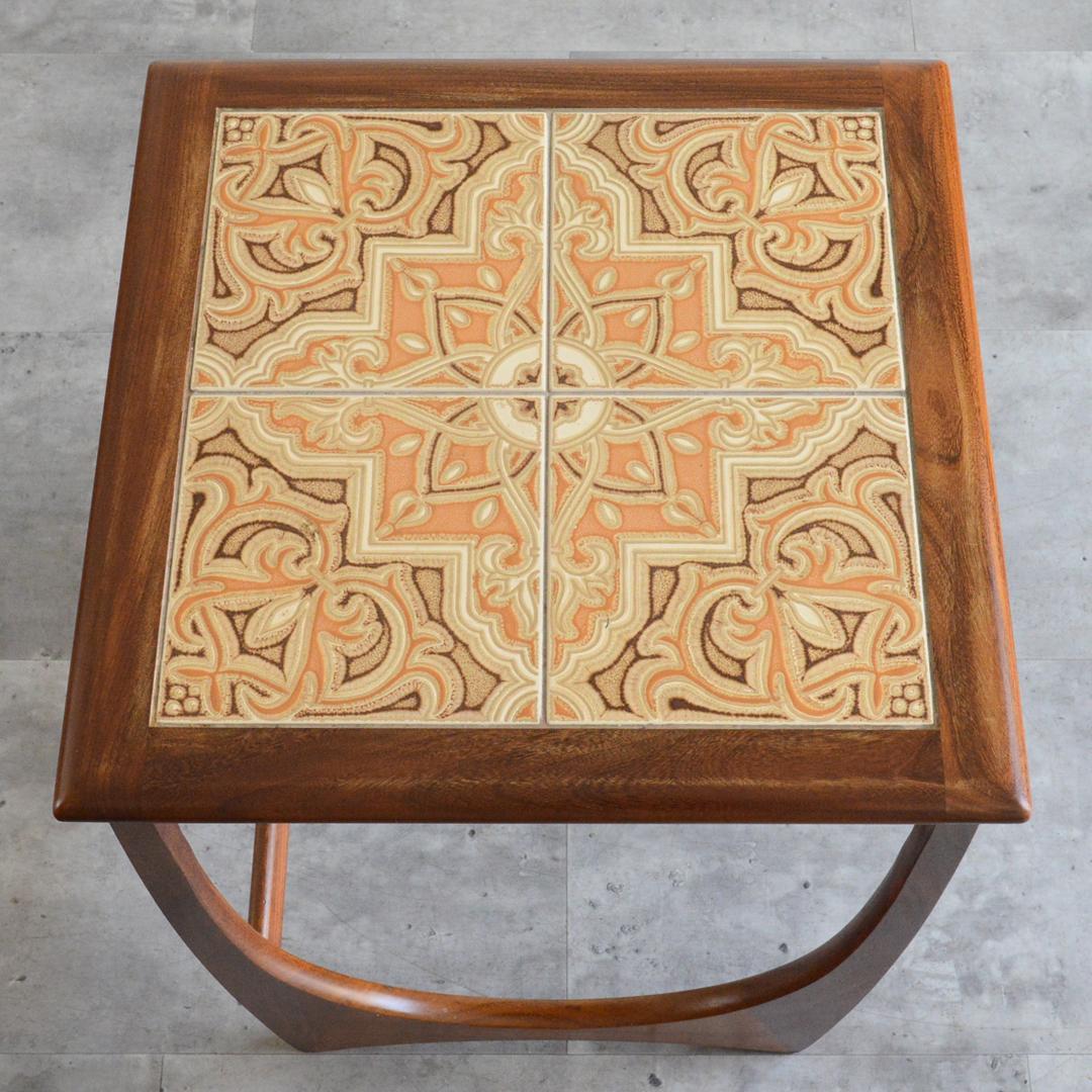 G-PLAN ヴィンテージ タイルトップ ネストテーブル サイドテーブル 花台