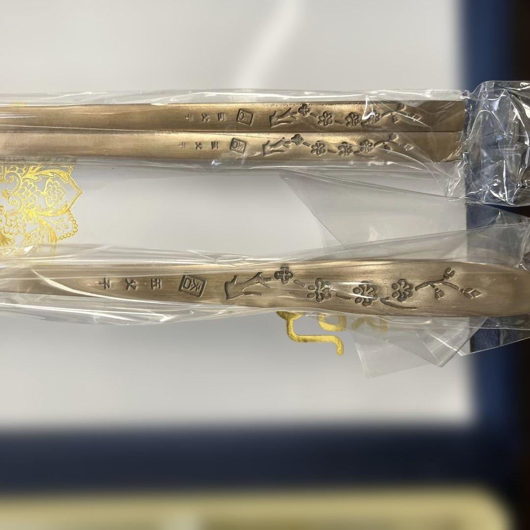 韓国　五父子　正品　スプーン、はし　箸置きペアセット