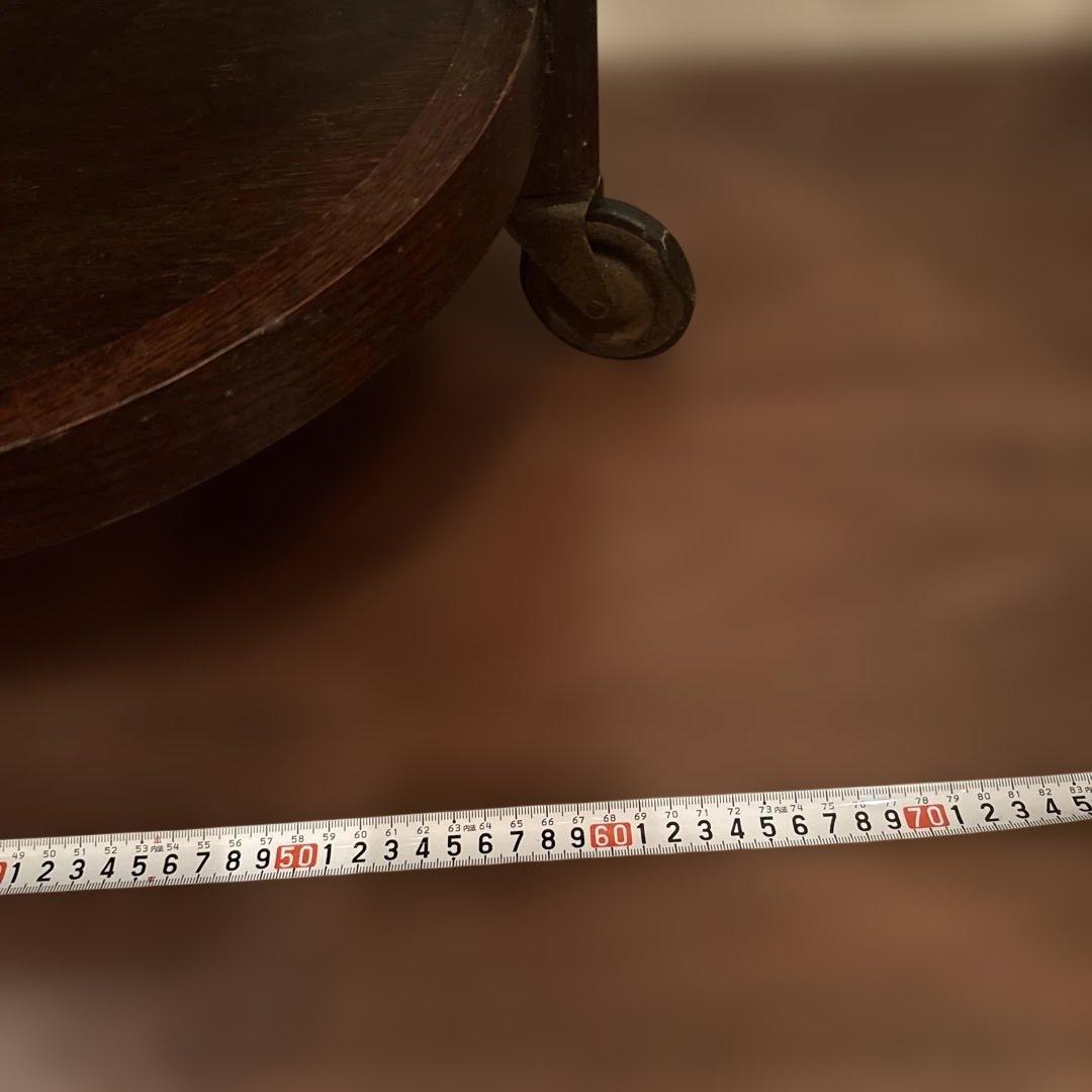 ロイズアンティークス 木製3段 キッチンワゴン ダークブラウン 英国アンティーク