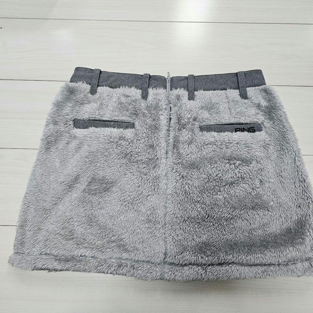 新品 PING レディース【LL】セットアップ ボア フリース スカート 上下