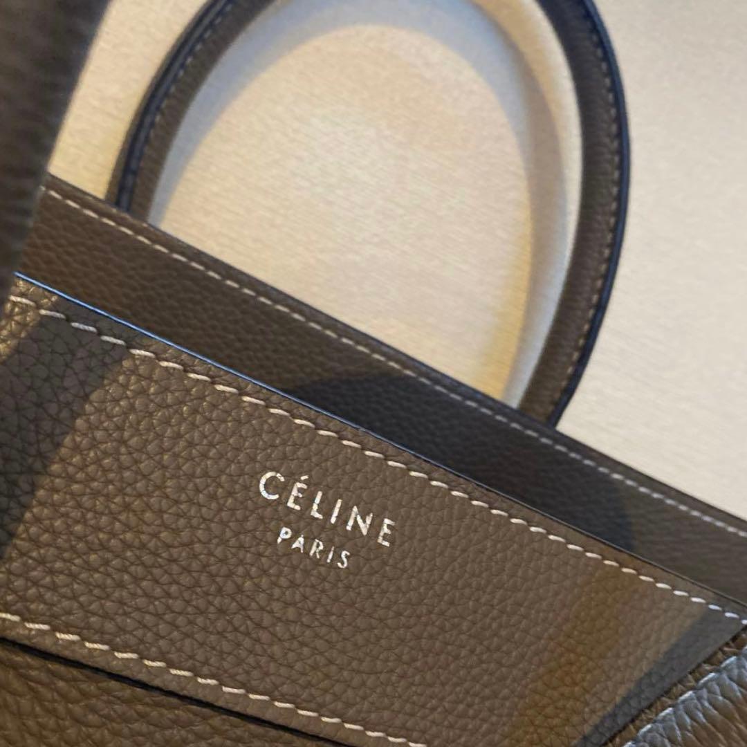 【美品】セリーヌ ラゲージ マイクロ スリ 旧ロゴ　正規品