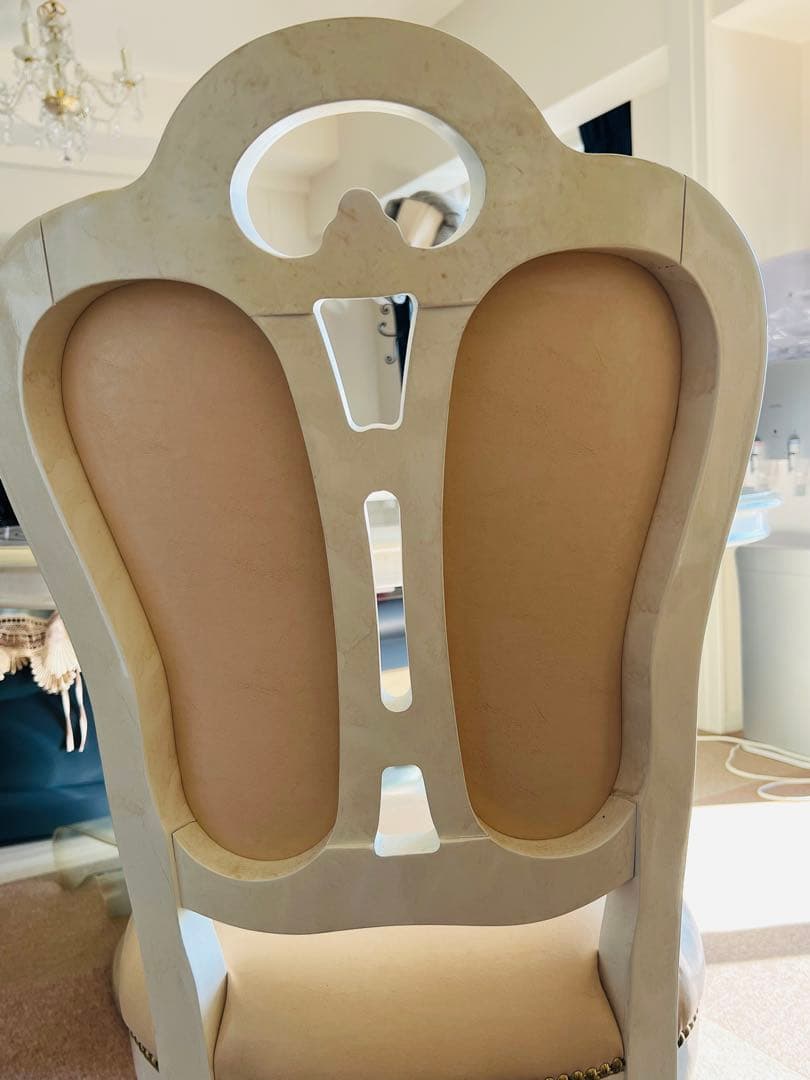 ④サルタレッリ　猫脚チェア※4脚同時販売のみ(この商品のみ小さなヘコミ有り)