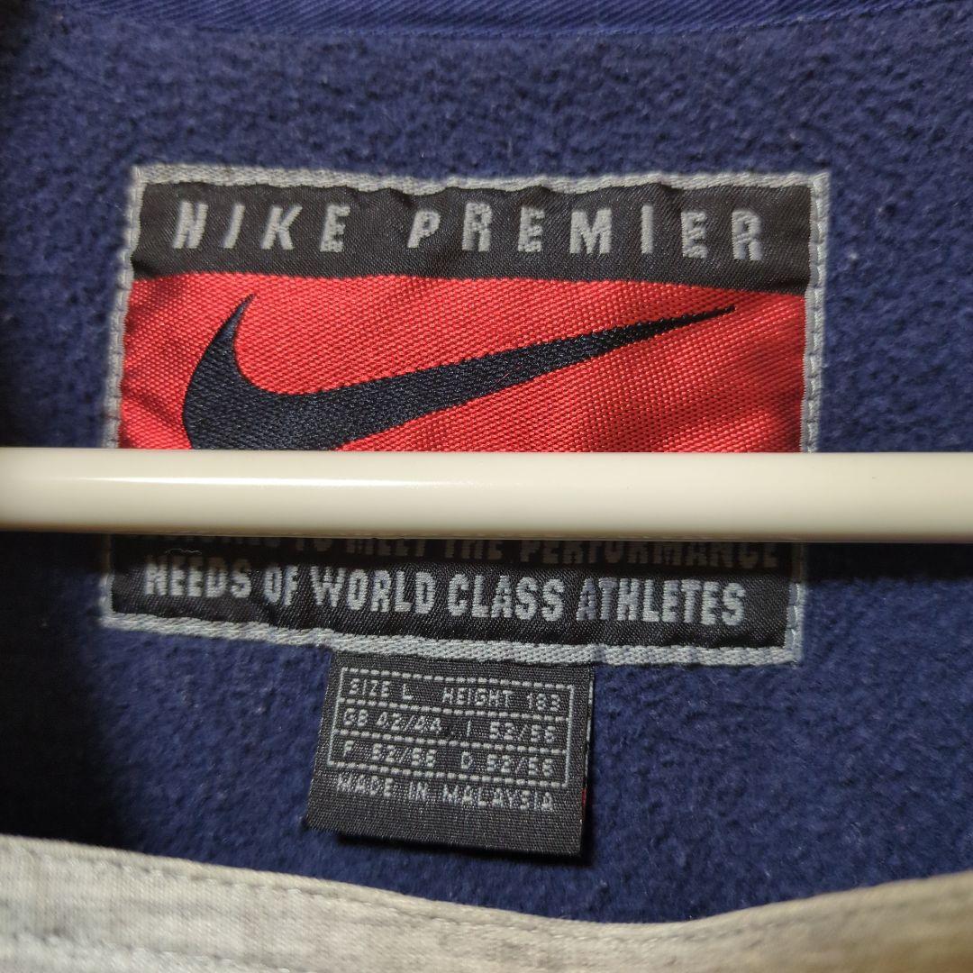 【希少】90s NIKE premier ナイキ　ハーフジップ　スウェット　L