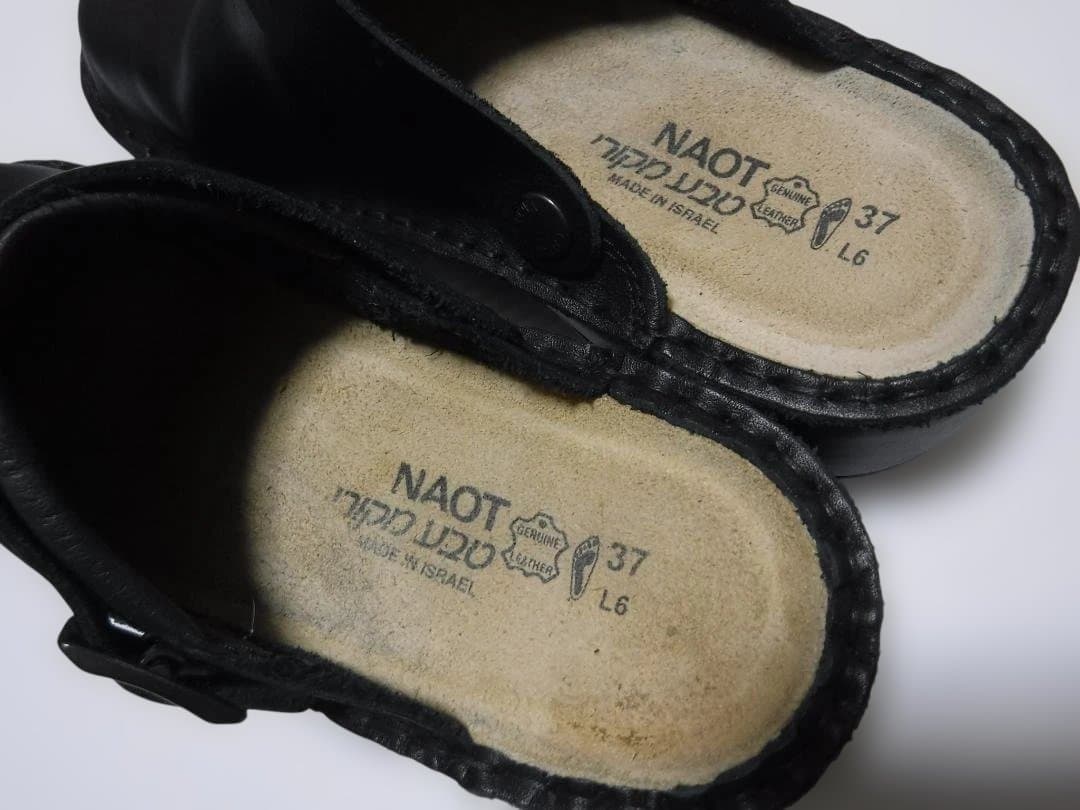 NAOTナオト 美品 定番 黒クロッグ サボサンダル IRIS 37