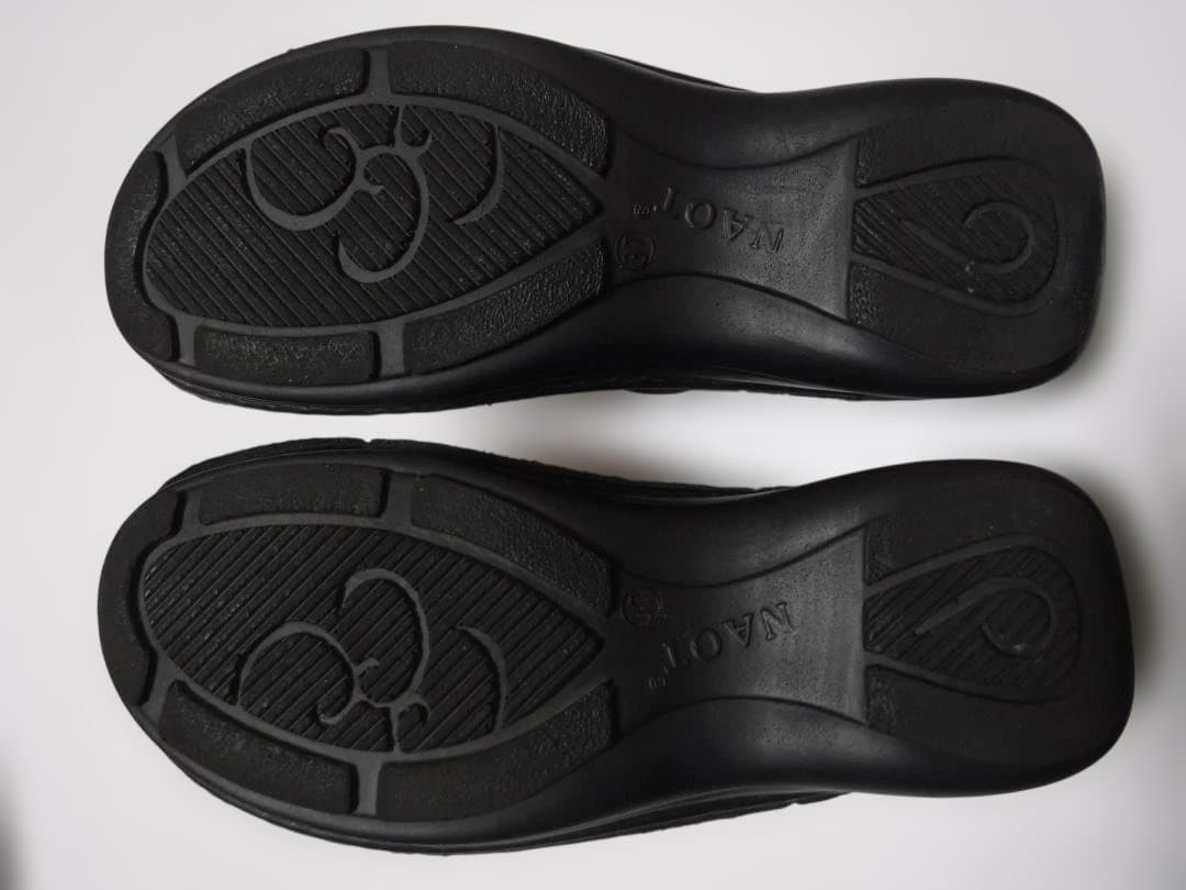 NAOTナオト 美品 定番 黒クロッグ サボサンダル IRIS 37