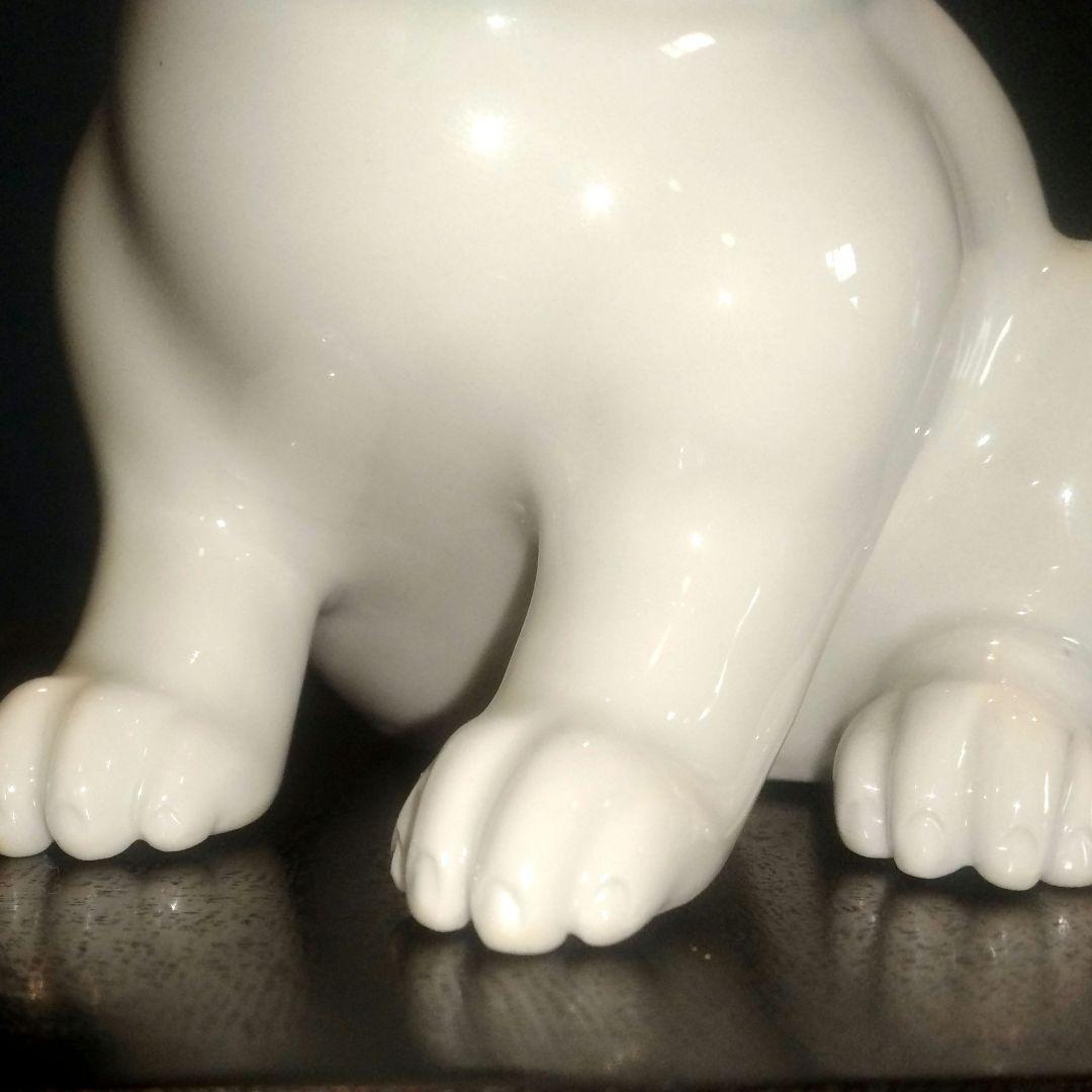 海を渡り、英国で百年以上座り続けた仔犬！明治期 平戸焼 招き猫ネコ古伊万里九谷