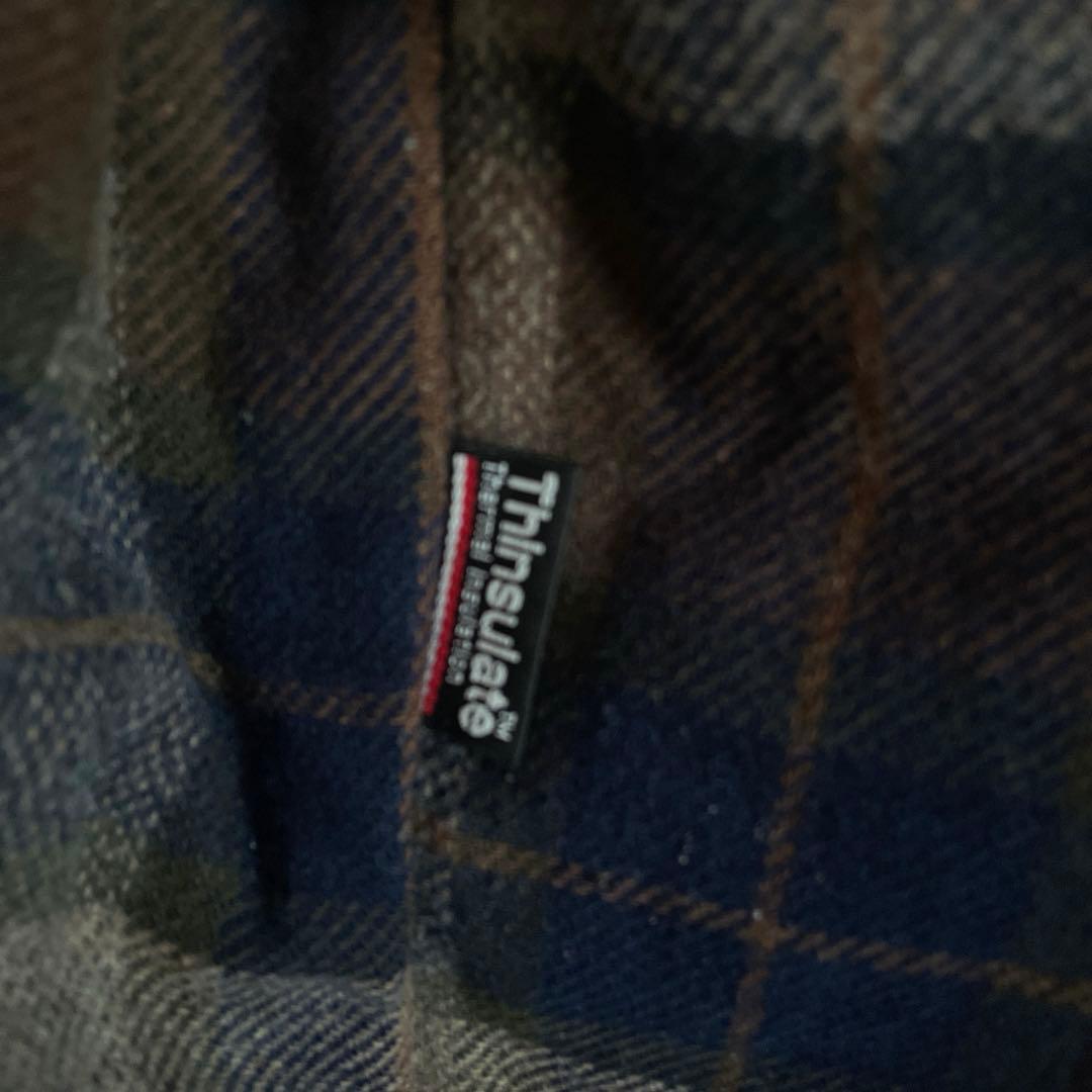 【あ】llbean ダッフルコート80s アメリカ製 チェック柄