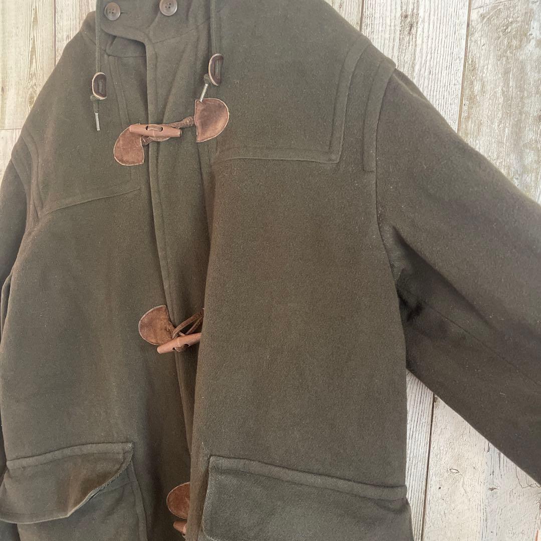 【あ】llbean ダッフルコート80s アメリカ製 チェック柄