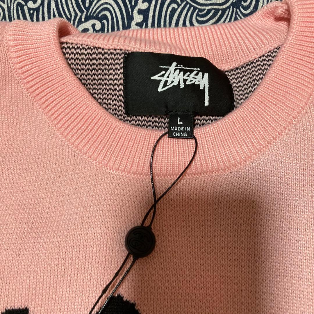 Stussy Stock Sweater ピンク セーター クルーネック
