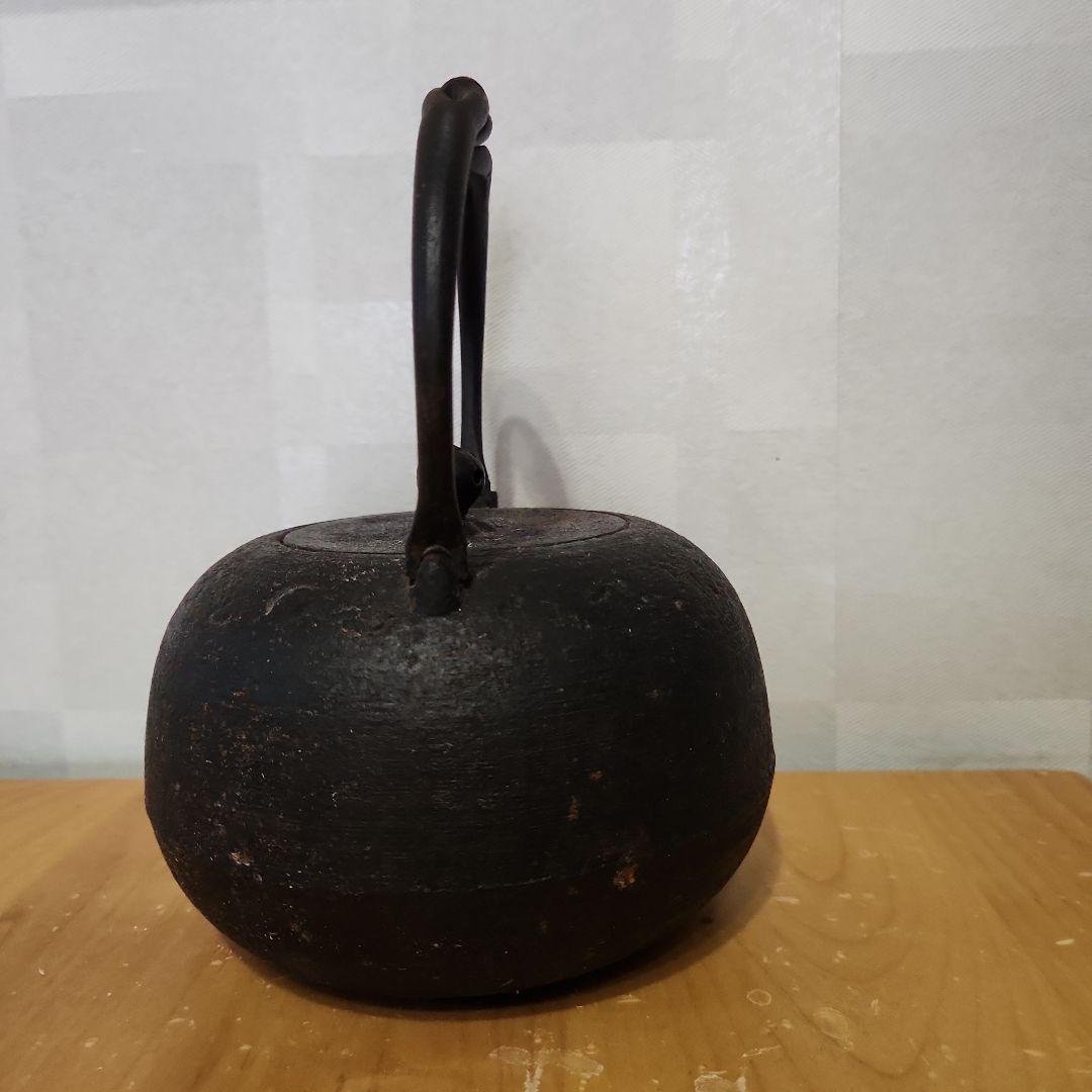 鉄瓶 銘不詳 南部系風 古道具 やかん 鋳鉄 ケトル 茶道具