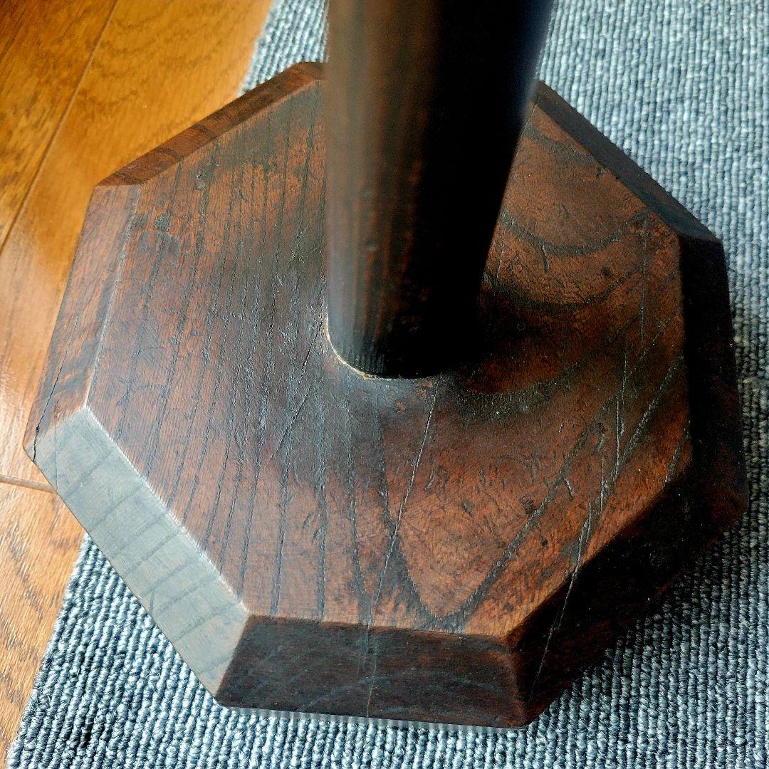 和骨董・木製燭台・アンティーク雑貨