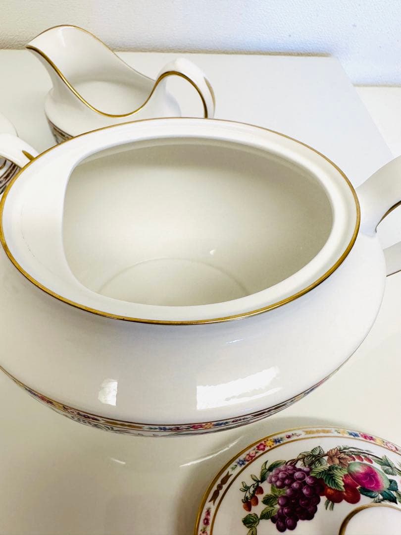 超希少❗️アンティーク スポード ベリー模様のポットセット