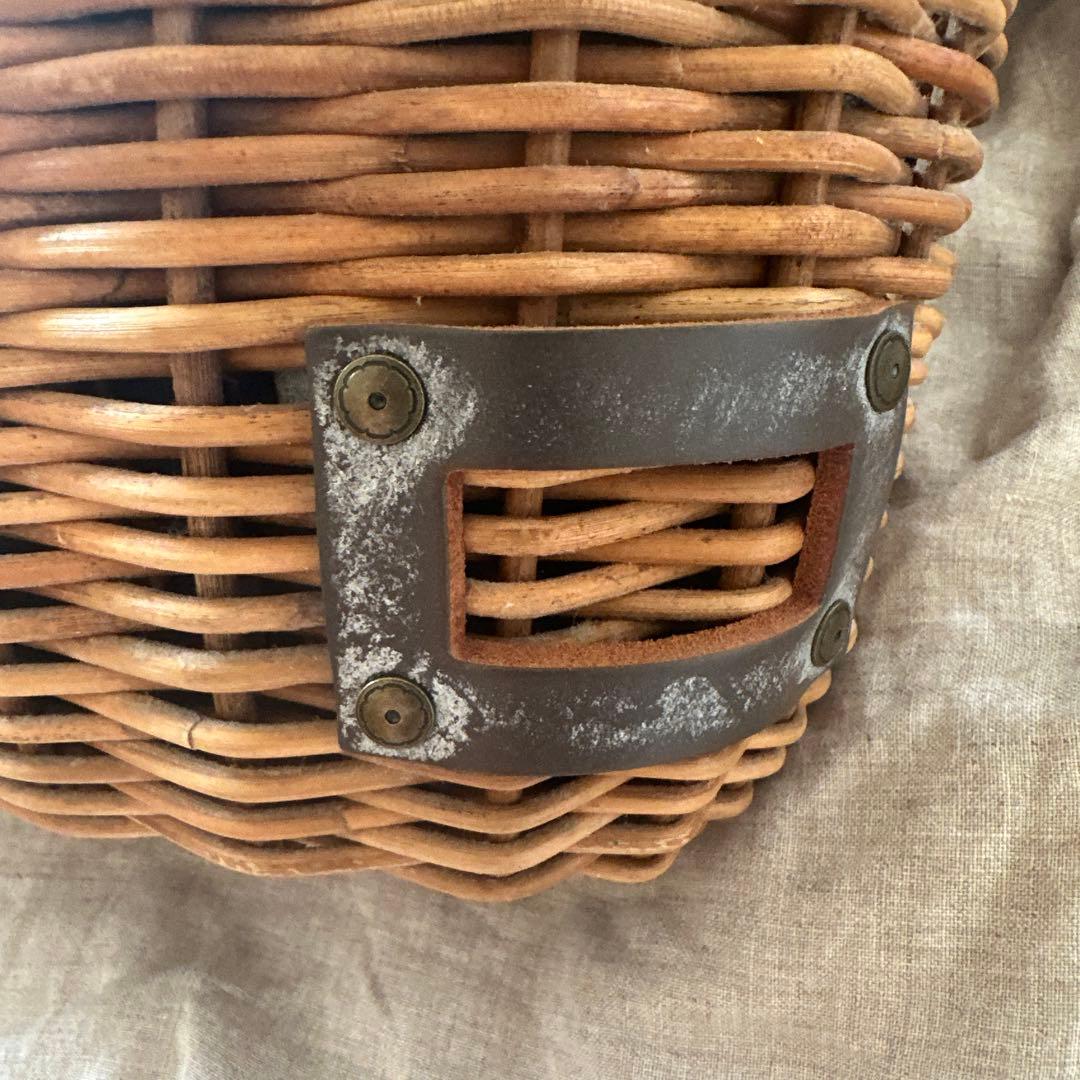 超美品♡eb.a.gos エバゴス かごバッグ　ラビットファー　袋　鏡 付き