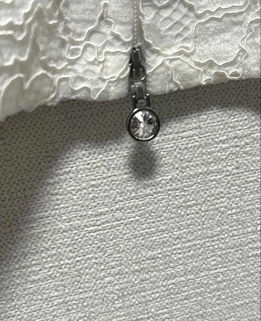 Rene レース ダブルジップ ジャケット ブルゾン